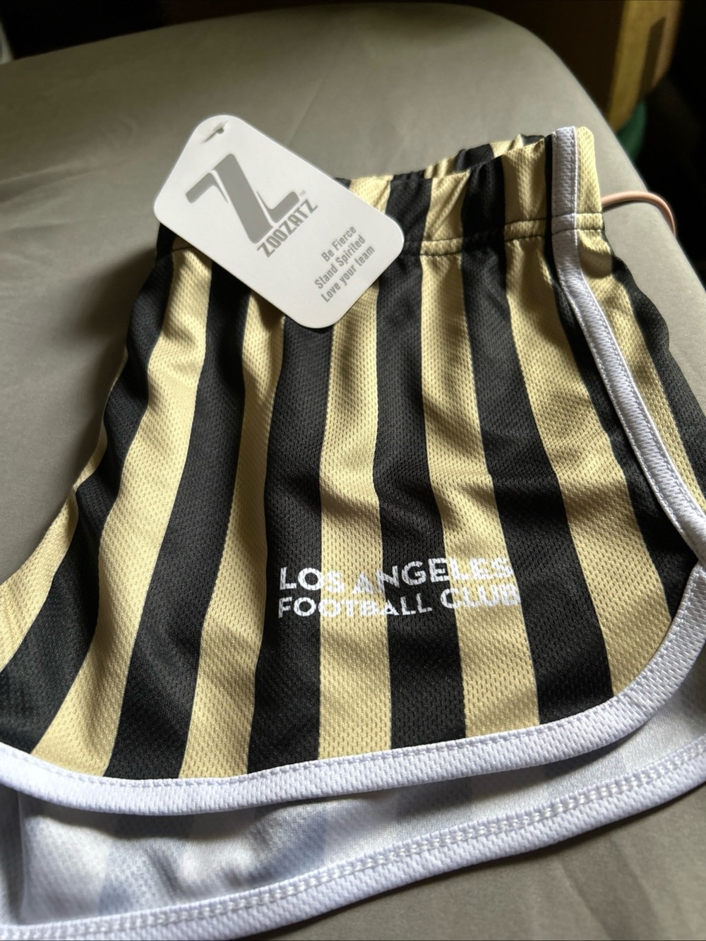 Los Angeles Football Club Black & Gold Striped Athletic Shorts XS Women’s